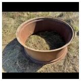 Rusty Brown Garden  Outdoor Metal Ring