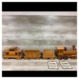 TRADING POST 4-piece Wooden Toy Train Set