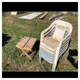 Outdoor Patio Chairs and Stool Set