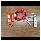 Extension Cord  Power Strip Bundle