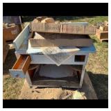 Daltile Glazed Ceramic Tile and Wooden Stand