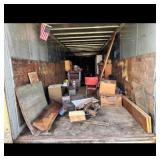 Boxes boards chair Mixed Items Boxes boards chair Mixed Items