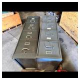 Two Filing Cabinets Two Filing Cabinets