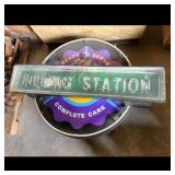 Automotive Collectible Illuminated Filling Station Automotive Collectible Illuminated Filling Station