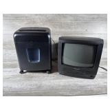 Paper Shredder And TV/VCR Combo