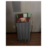 Blanket Rack and Three Blankets