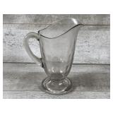 U.S. Glass Co. Frost Flower Pitcher Antique