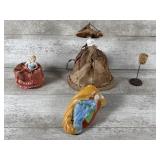 Porcelain Half Doll Boudoir Lamp