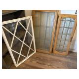 6-Wooden Framed Windows