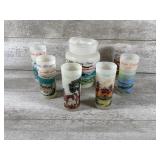Scenic California Libby Frosted Glassware
