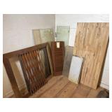 Miscellaneous Wood And Glass Pieces