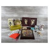 Vintage Purses, Kleenex Holder, Hand Fans