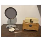 Jewelry Boxes and Mirror