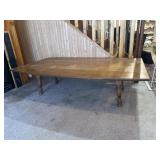 Wood Coffee Table with Drop Sides