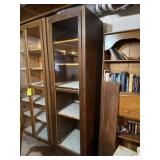 Wood Cabinet with Glass Door