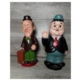 Laurel and Hardy piggy banks.