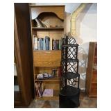 Corner Shelf, Book Case, and Books