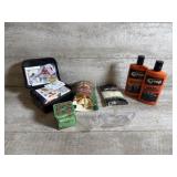 First Aid Kit, Bag Balm, Gloves, and Cleaner