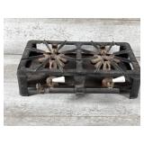 Vintage Cast Iron Stove With Porcelain Knobs