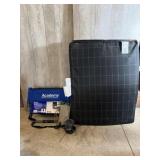 Stadium Chair. Air Mattress Pump, Tent Stakes,