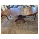 Vintage Wood Table with Leaves