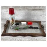 Roy Rogers Thermos And Toy Trains