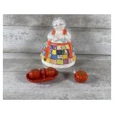 Cookie Jar And Tomato Salt And Pepper Shaker