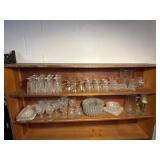 2-Shelves Full Of Glassware