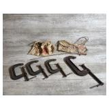 Clamps, Tool Grabber, and Tool Aprons