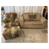 Love Seat , Chair with ottoman