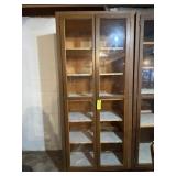 Wood Cabinets with Glass Doors