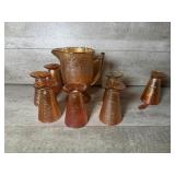 Jeannette Marigold Crackle Carnival Glass