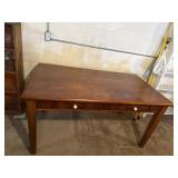 Wood Table with Drawers