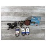 Vintage Car Horns And Road Flare