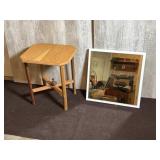Wooden Table With Wall Mirror