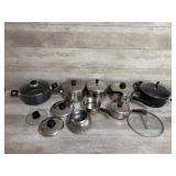 Pots and Pans with Lids and Extra Lids