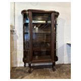 Vintage Wood Curio Cabinet