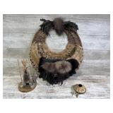 Wreath, Resin Pot, Souvenir Teepee