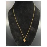 14 Karat Necklace with Charm