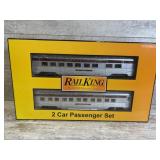 Die Cast Rail Kings 2 Car Passenger Set