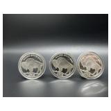 (3) 1oz Silver Rounds