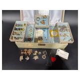 Jewelry Box With Costume Jewelry