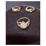 10KT Rings; 4.32 DWT