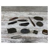 Vintage Pocket Knives And Belt Buckles