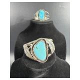 (2) Vintage Native American Navajo sterling