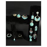 Native American sterling silver turquoise, s