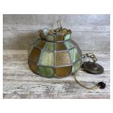 Tiffany Style Colored Glass Chandelier