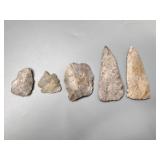 Five Indiana Green Attica Chert