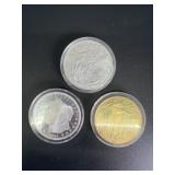 (1) One Once Silver Walking Liberty Coin and (2)