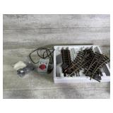 LGB train tracks and toy transformer